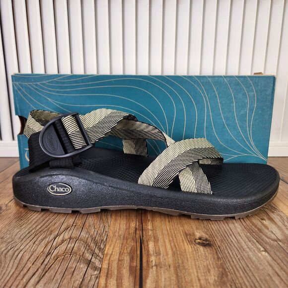 Chaco Mega Z Cloud Sandals Mens Sz 13 M Odds Black Trails Sport Shoes JCH107223 - Picture 1 of 12